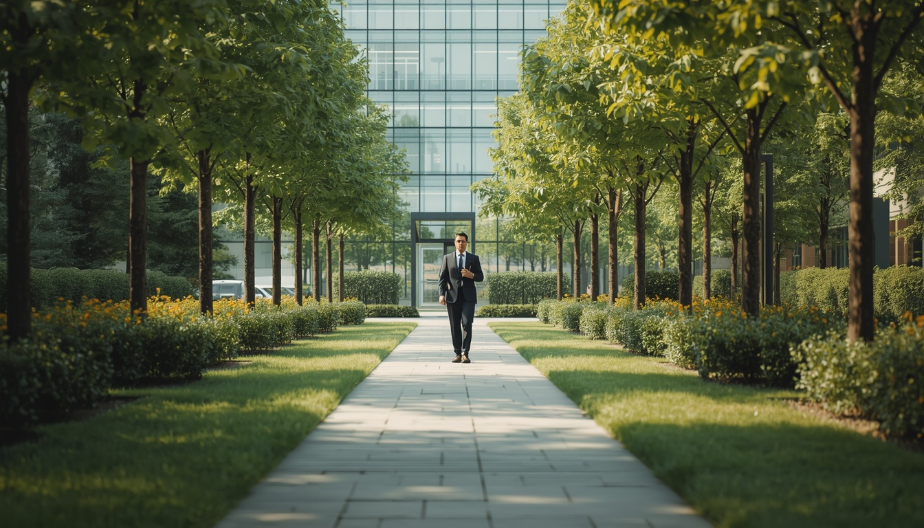 Professional taking a structured walking break from office work